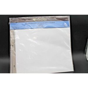 Recollections Scrapbook Album Refill 10 Pages 12x12 Extension Posts 121677 White